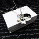 Mother's Flower Heart Necklace 