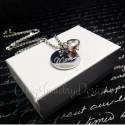 Engraved Personalized Mom Necklace 