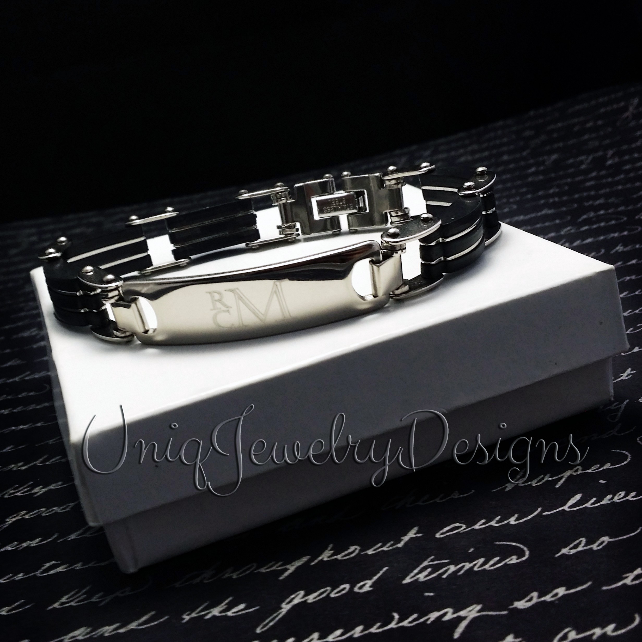 Mens Personalized Id Bracelet Uniqjewelrydesigns