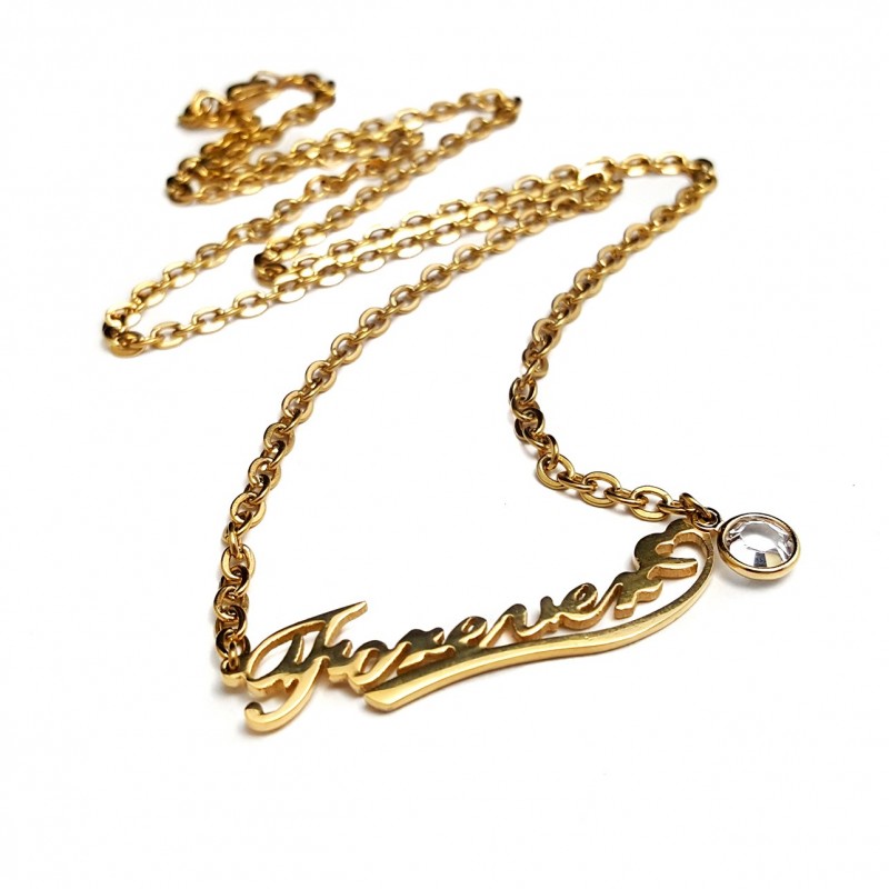 Gold Forever Necklace - UniqJewelryDesigns