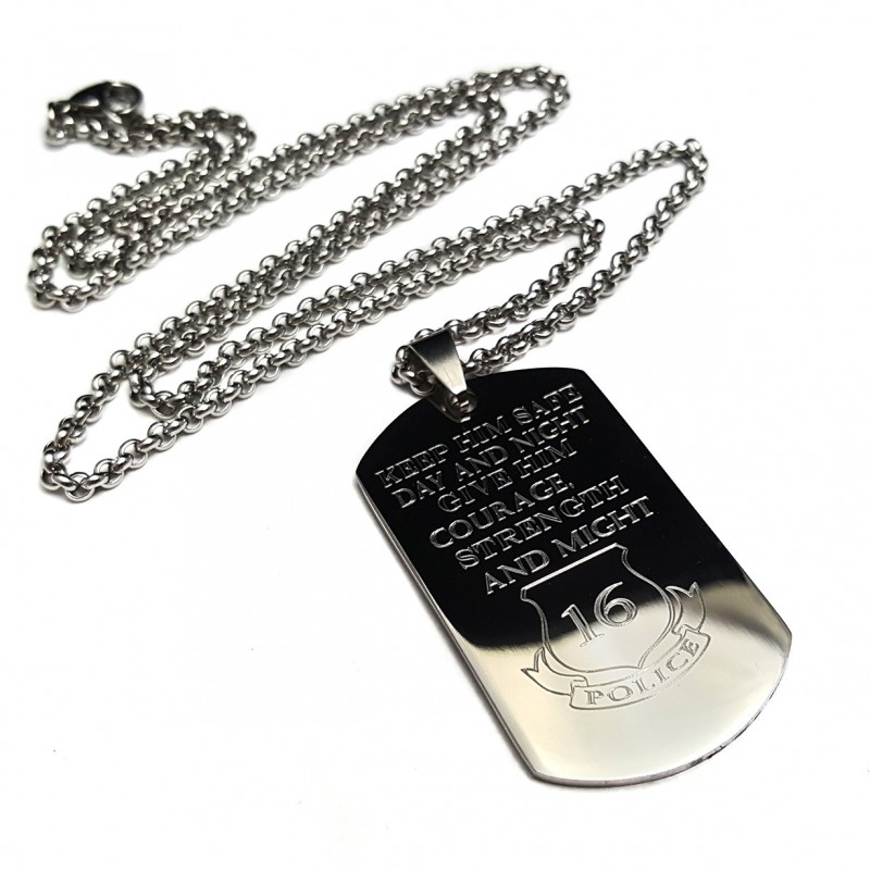 dog tag necklace custom engraving