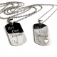Her One Forever, His One Always Dog Tag Necklace Set 