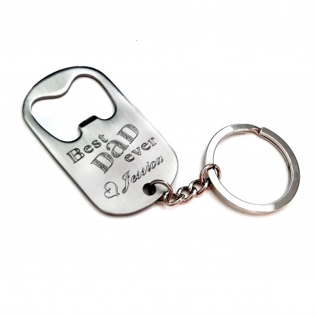 Dad Some Heroes Don't Wear Capes Bottle Opener Key Chain