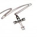 Personalized Titanium Steel Cross Heart Necklace 