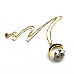 Stainless Steel Headset Pendant Necklace 