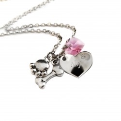 Paw Print In my Heart Necklace 