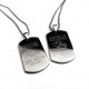 Personalized Couples Quote Dog Tag Set