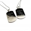 Personalized His and Hers Dog Tag Set 