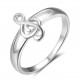 Sterling Silver Treble Clef Ring