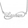 Sterling Silver Name Plate Necklace 