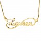 Sterling Silver Name Plate Necklace 