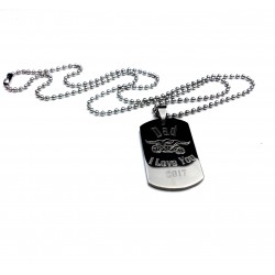 Super Dad Father's Dog Tag Necklace