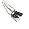 Her King, My Queen Mini Dog Tags Necklace Set