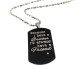 Brother Black Dog Tag Necklace 