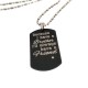 Brother Black Dog Tag Necklace 