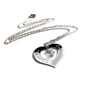 Personalized I Love You Swarovski Heart Necklace 