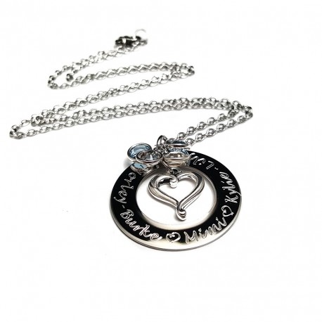 Engraved Family Name Necklace 