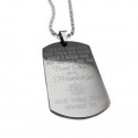 The Best Ships Are Friendships Dog Tag Necklace 