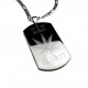 Helm Cannabis Dog Tag Necklace 