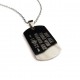 Compass Quote Dog Tag Necklace 