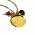 Personalized Mother Son Gold Necklace 