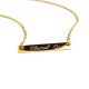 Blessed Gold Bar Necklace 