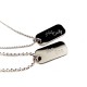 Couples Her One His Only Mini Dog Tag Set