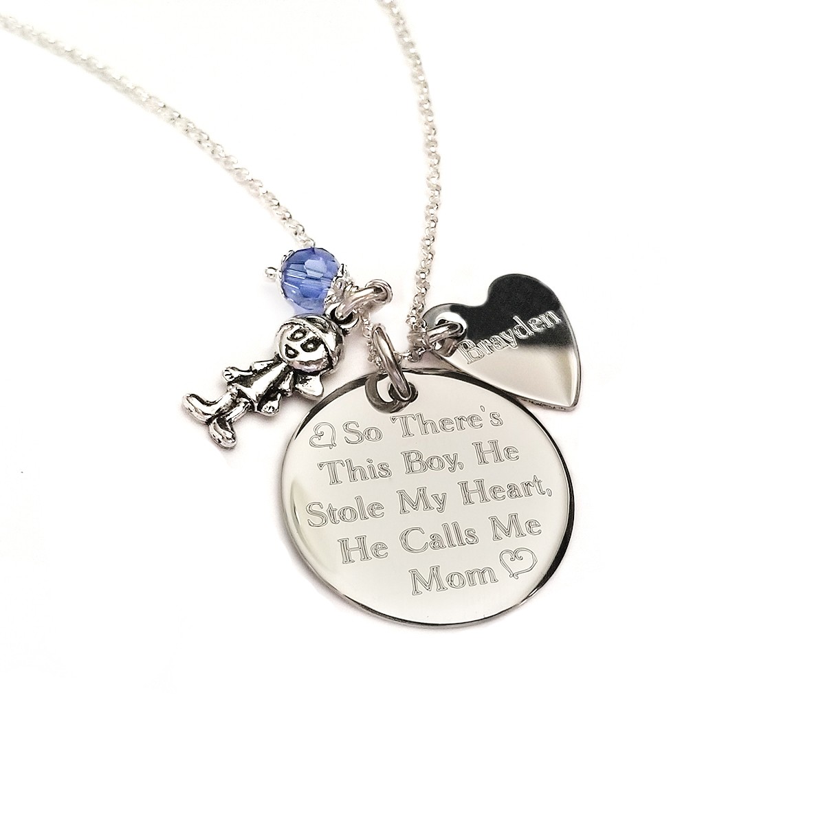 mother and son locket