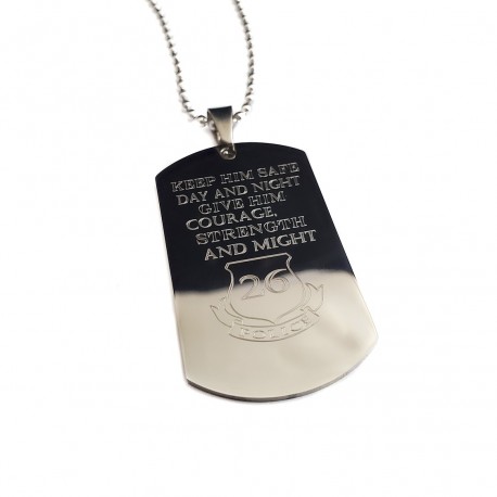 Personalized Police Officer Dog Tag Necklace 