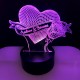 Heart Rose Couples Led lamp