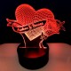Heart Rose Couples Led lamp