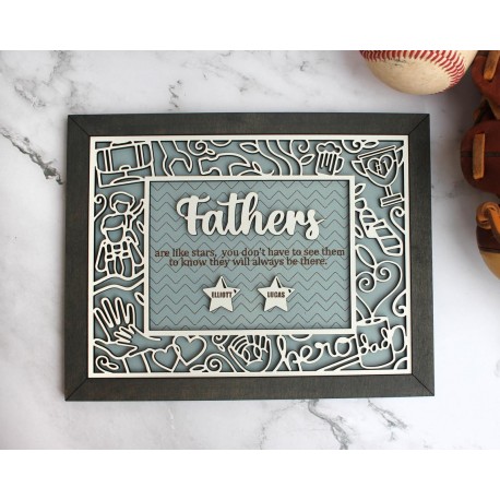 Fathers Quote Wood Decor