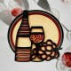 Personalized Wine Lovers Layered Wood Decor