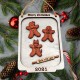 Gingerbread personalized cookie and tray ornament 