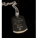 Love Walks On Four Paws Dog Tag Necklace 