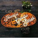 Thankful Grateful Blessed Pumpkin Thanksgiving  Fall Decor